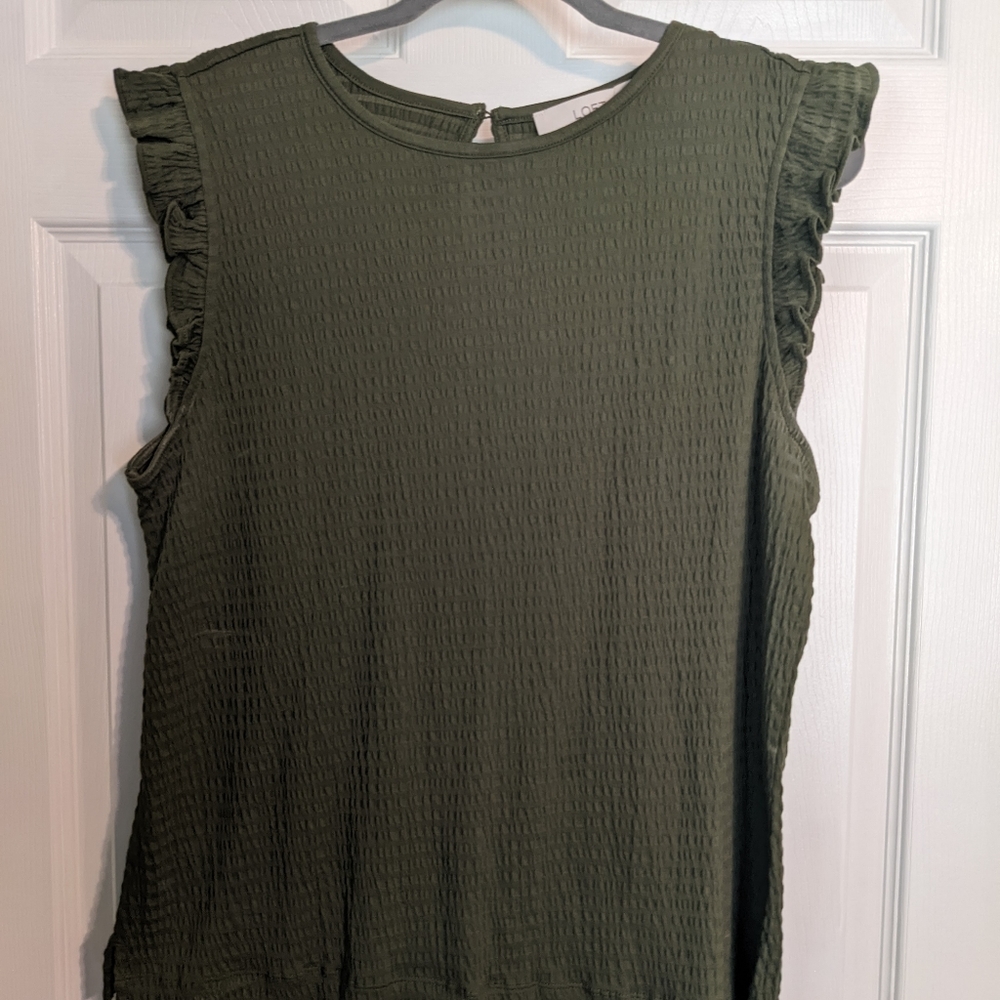 Loft shirt, green, size large